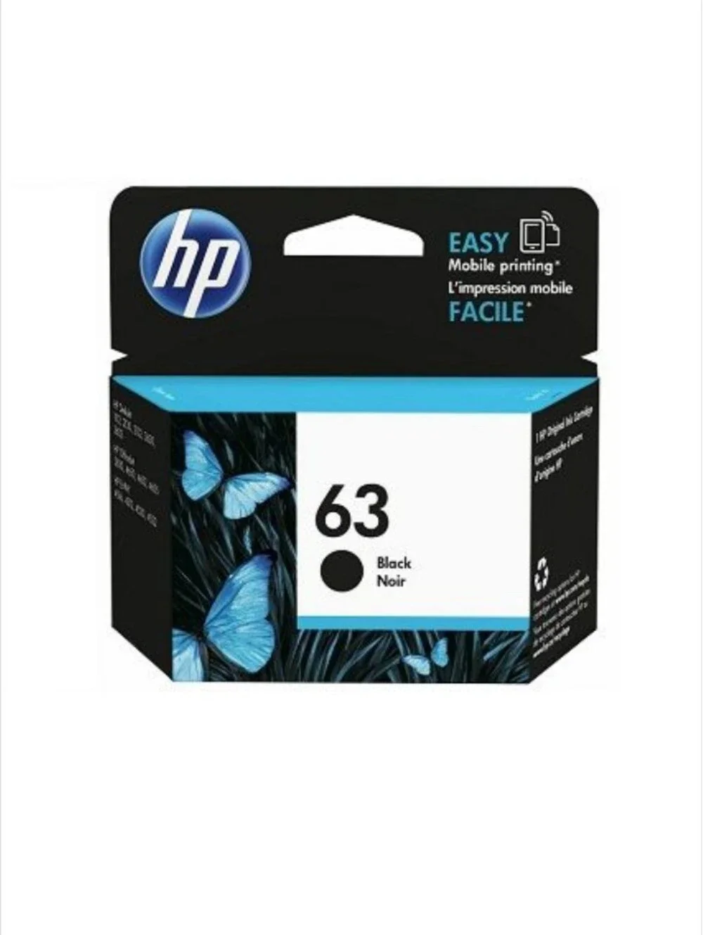 HP 63 Black NEW UNOPENED FACTORY SEALED